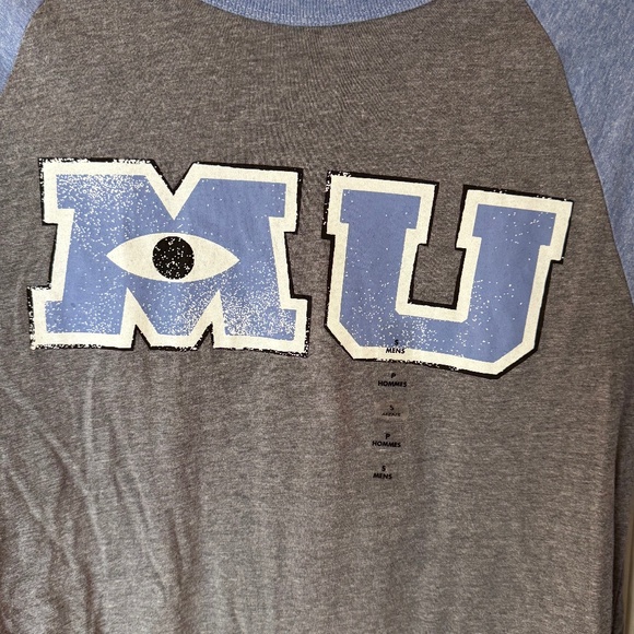 NEW Disney Store Monsters University Baseball Shirt with Mid-Length Sleeves - Picture 3 of 8